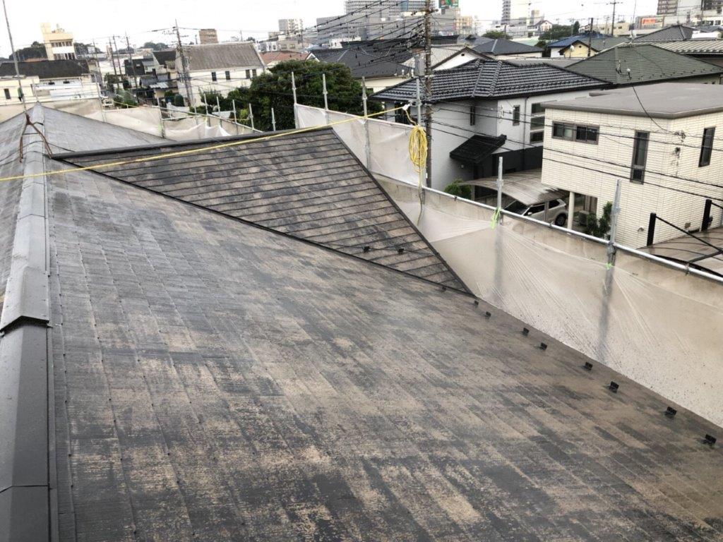 屋根の塗装工事｜埼玉県さいたま市岩槻区の木造アパートにて塗り替えリフォーム